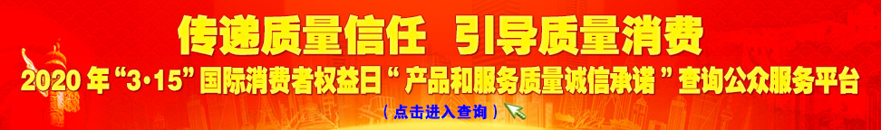 2020年“3.15”國(guó)際消費(fèi)者權(quán)益日“產(chǎn)品和服務(wù)質(zhì)量誠(chéng)信承諾”查詢公眾平臺(tái)